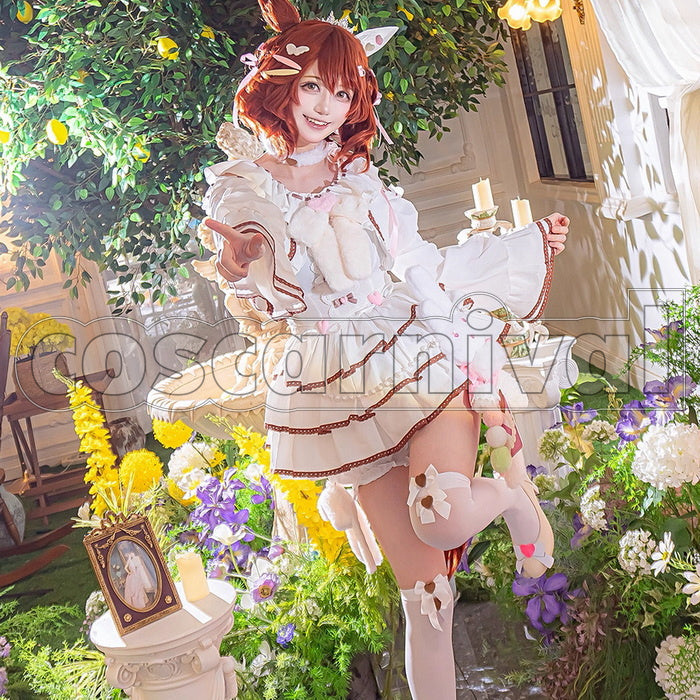 Umamusume: Pretty Derby Valentine’s Day Aston Machan Lolita Cosplay Outfit