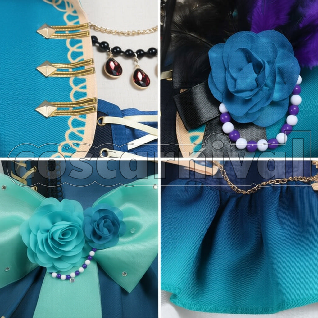 BanG Dream! Sayo Hikawa Roselia 5th Single Opera of the wasteland Cosplay Costume