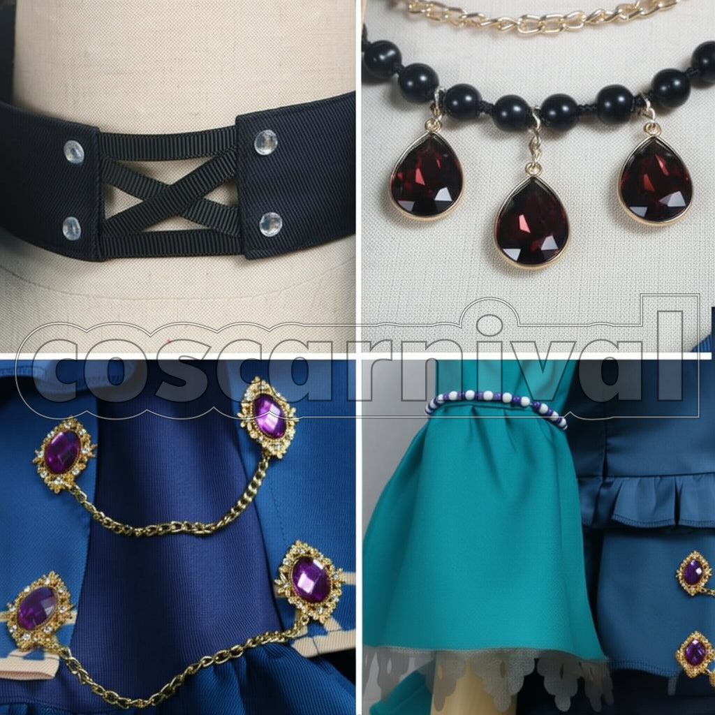 BanG Dream! Rinko Shirokane Roselia 5th Single Opera of the wasteland Cosplay Costume