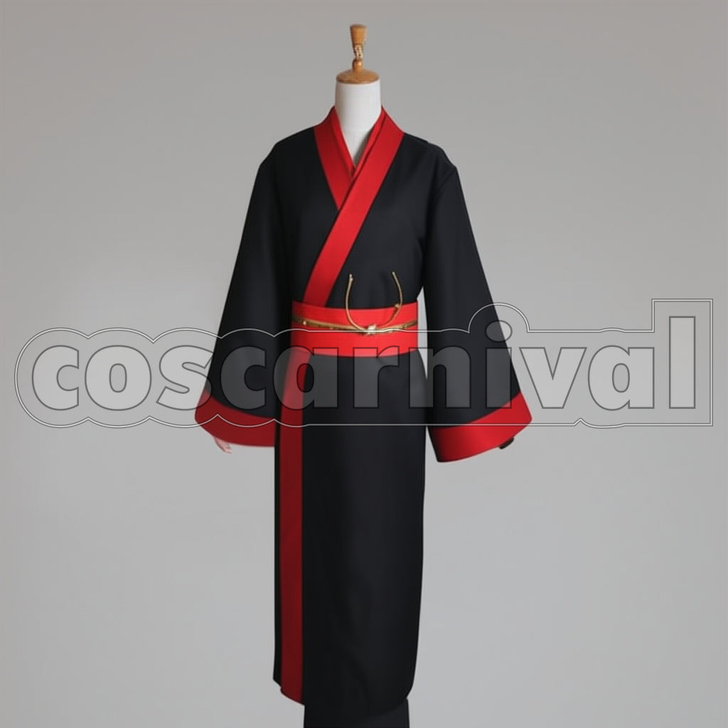 Hozuki's Coolheadedness Hoozuki +ACCA00367Single Forehead Horn Cosplay Prop+ Universal Wig Short Type Hook Black Costume