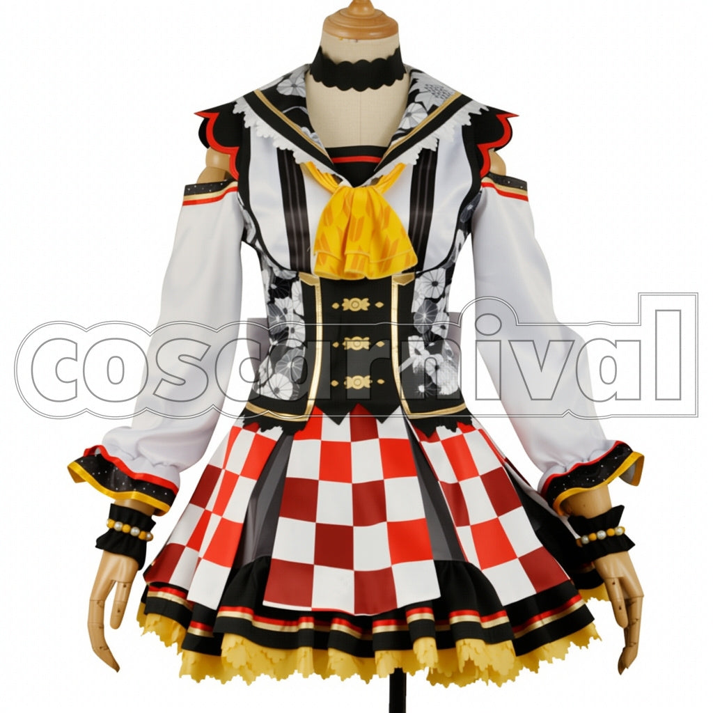 Love Live! Taisho Romance Set Bloomed Japanese Outfit Hanamaru Kunikida Cosplay Costume