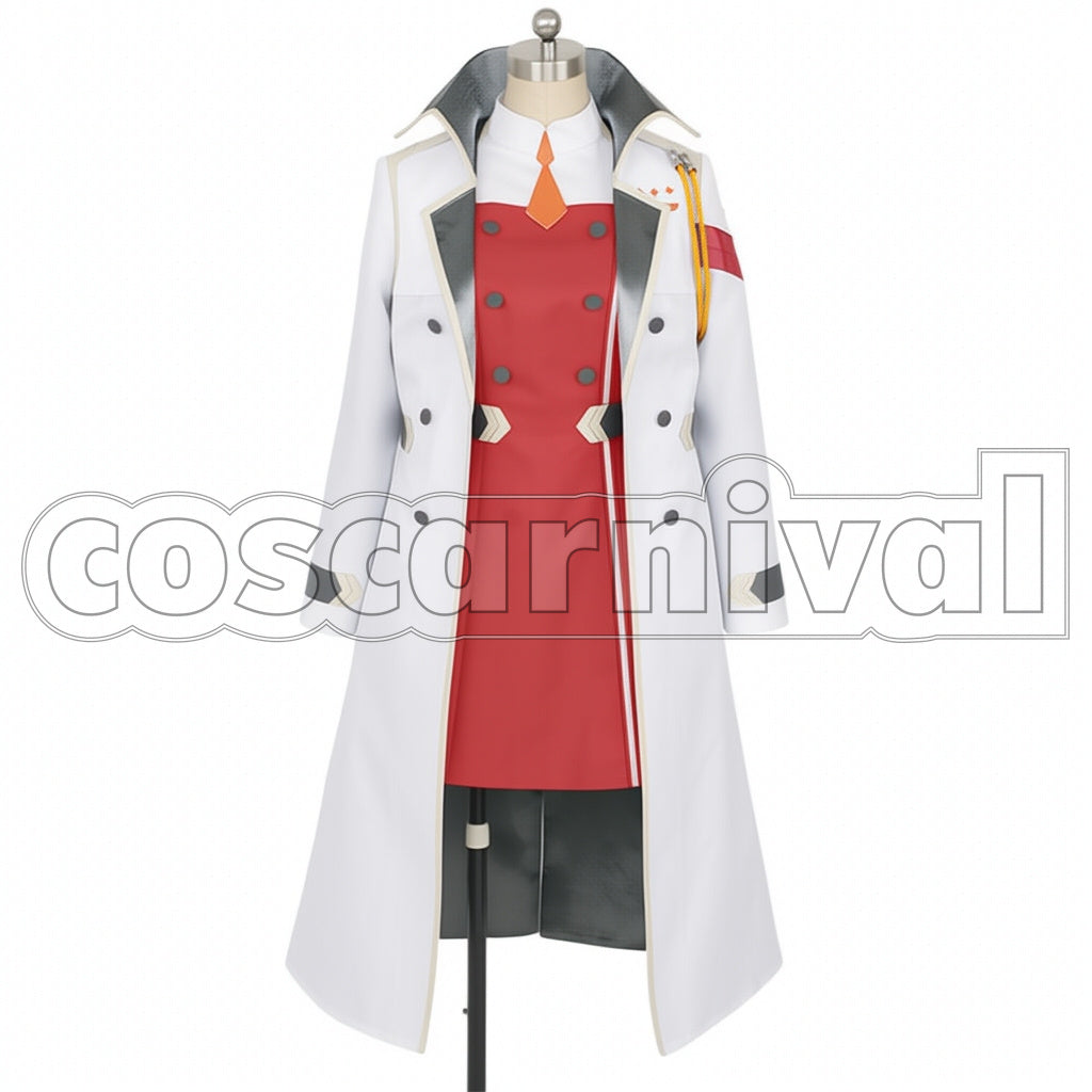 DARLING in the FRANXX CODE:002 Zero Two with Coat Cosplay Costume
