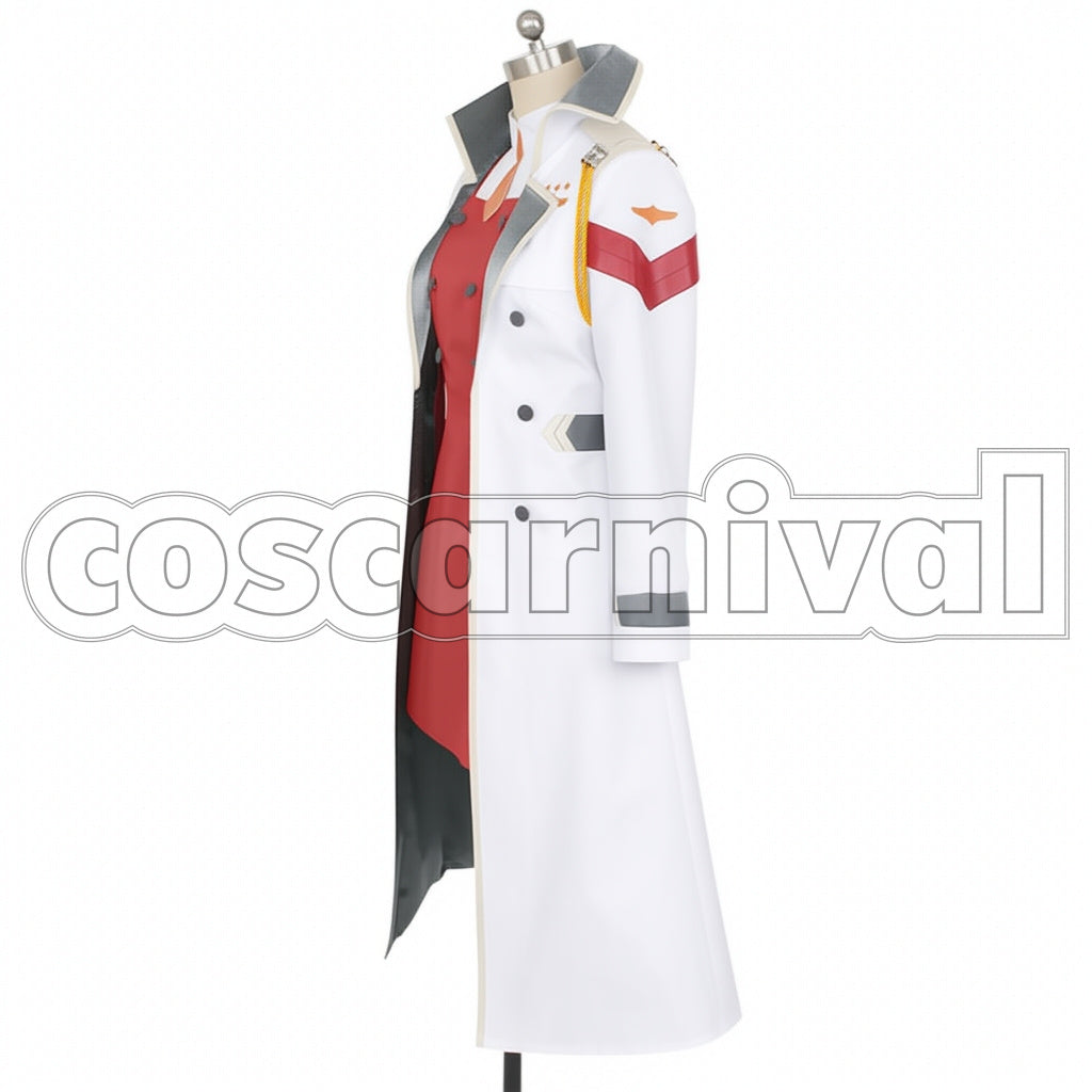 DARLING in the FRANXX CODE:002 Zero Two with Coat Cosplay Costume