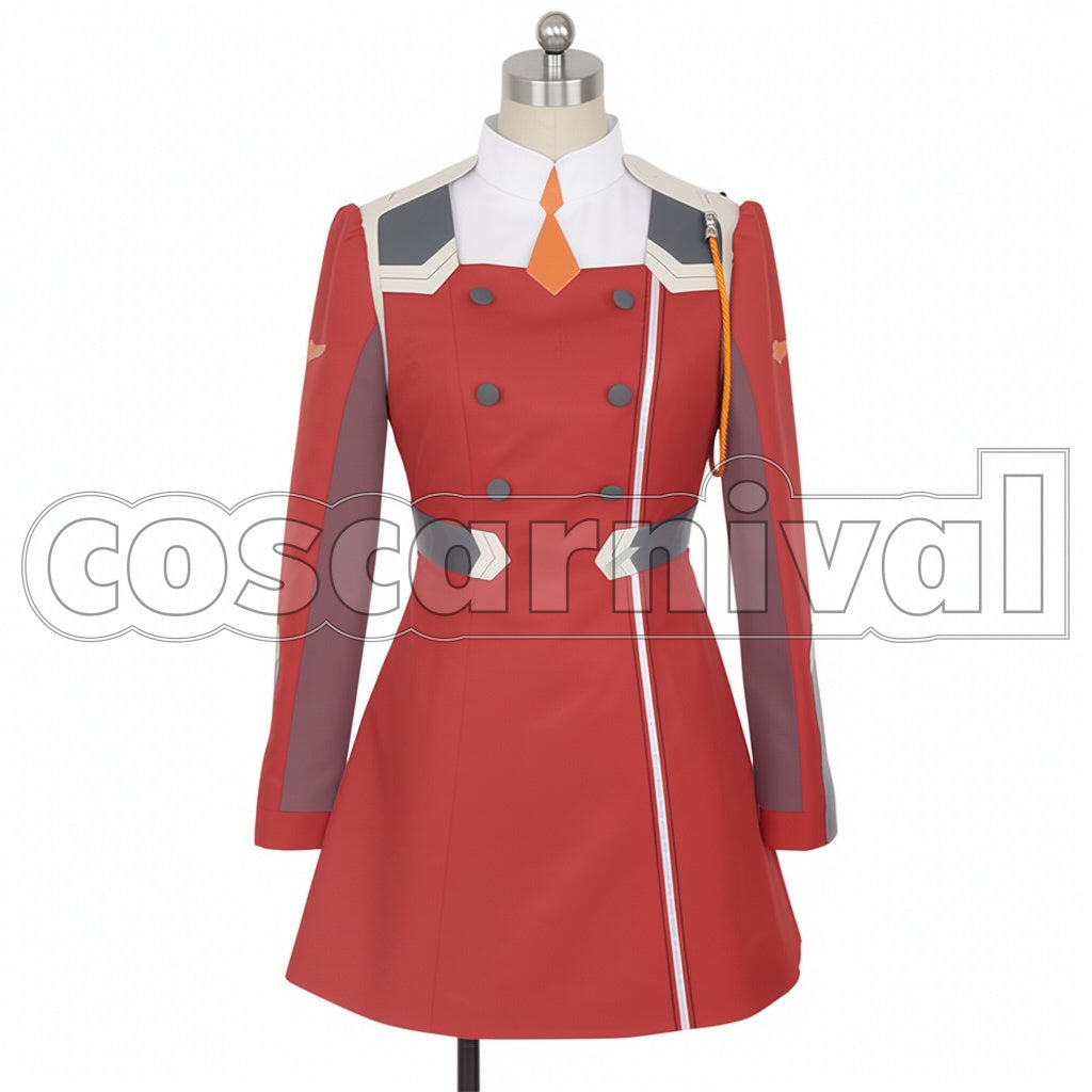 DARLING in the FRANXX CODE:002 Zero Two with Coat Cosplay Costume