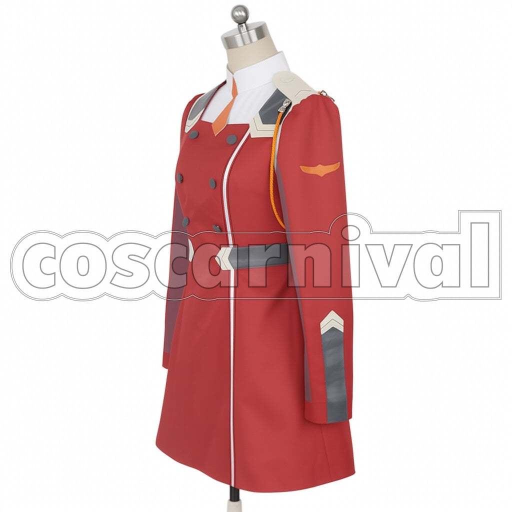 DARLING in the FRANXX CODE:002 Zero Two with Coat Cosplay Costume