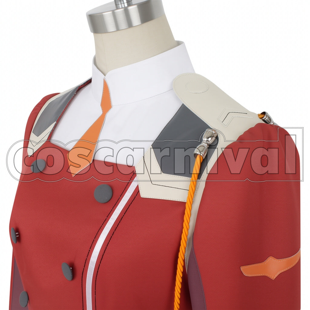 DARLING in the FRANXX CODE:002 Zero Two with Coat Cosplay Costume