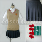 Railgun S Mikoto Misaka Tokiwadai Middle School cosplay costume from A Certain Scientific, front view