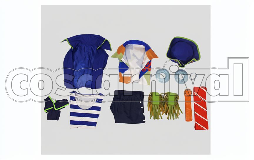 Misumi Ikaruga Captain Sky Pirates Cosplay cosplay costume from A3! Summer Troupe, set view
