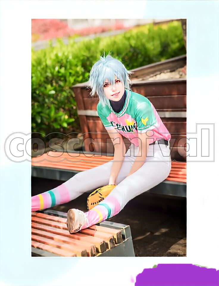 Misumi Ikaruga First Crush Baseball Season 2 PV Baseball Uniform Cosplay cosplay costume from A3! Summer Troupe, front view 7