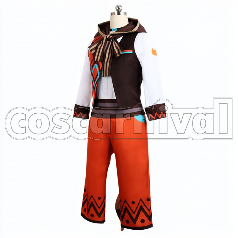 Adventure for Niboshi Tenma Sumeragi cosplay costume from A3! Summer Troupe, side view