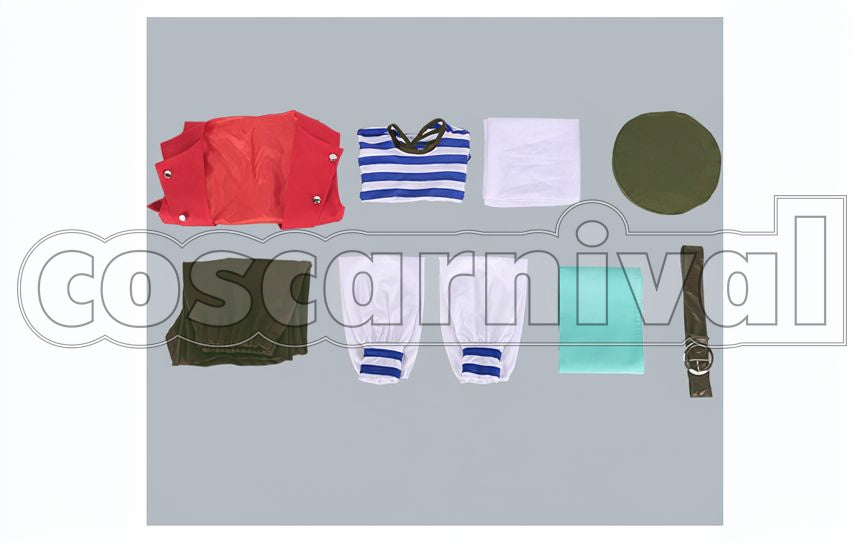 Yuki Rurikawa Captain Sky Pirates Cosplay cosplay costume from A3! Summer Troupe, set view