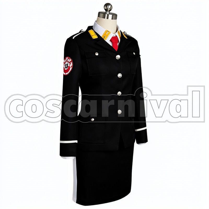 Dept. Atri cosplay costume from ACCA: 13-Territory Inspection, side view