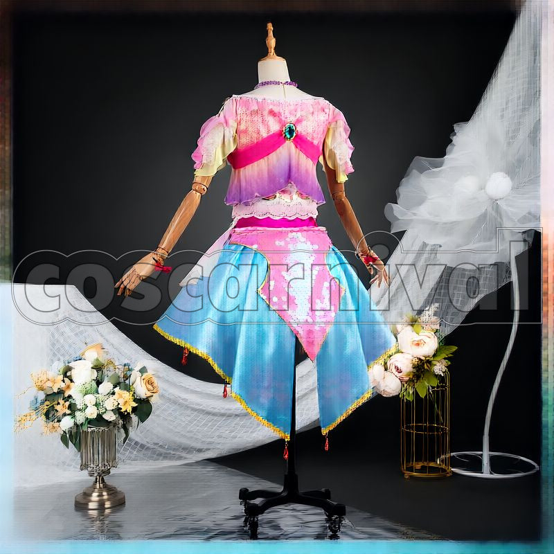 Hoshimiya Mermaid Pisces Coord Cosplay cosplay costume from Aikatsu! Ichigo, back view 1
