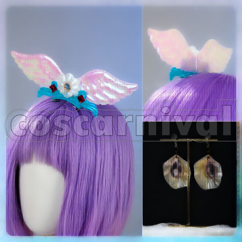 Hoshimiya Mermaid Pisces Coord Cosplay cosplay costume from Aikatsu! Ichigo, accessory set view