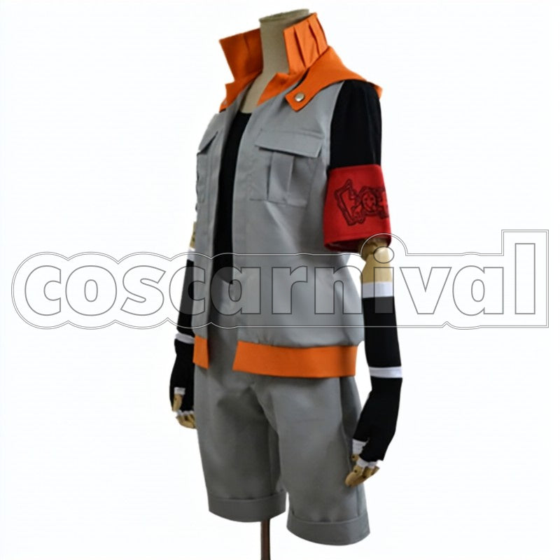 Tachibana cosplay costume from Aoharu Machinegun Hotaru, side view