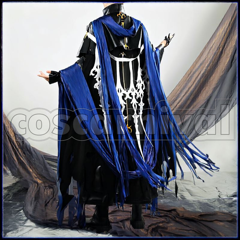 Andoain Martyr Cosplay cosplay costume from Arknights, back view 1