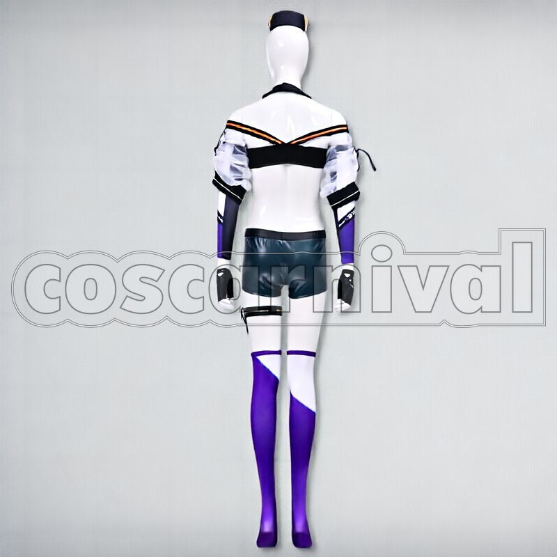 Bagpipe Queen No. 1 Race Queen Cosplay cosplay costume from Arknights, race queen 10136 back view 2