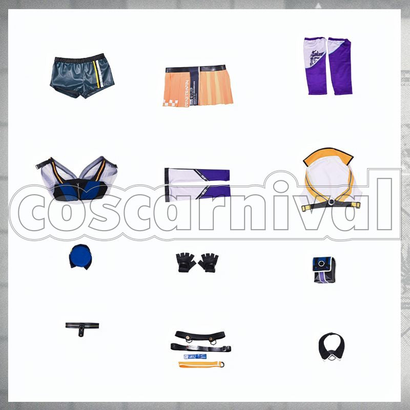 Bagpipe Queen No. 1 Race Queen Cosplay cosplay costume from Arknights, race queen 10147 set view