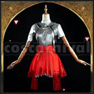Fiammetta Divine Oath Cosplay cosplay costume from Arknights, front view 6