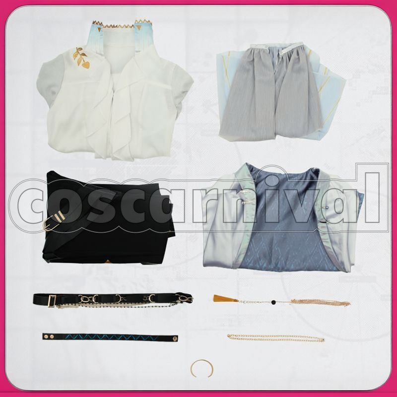 Lumen Ambience Synesthesia 2023: Wanted Cosplay cosplay costume from Arknights, wanted 9804 set view