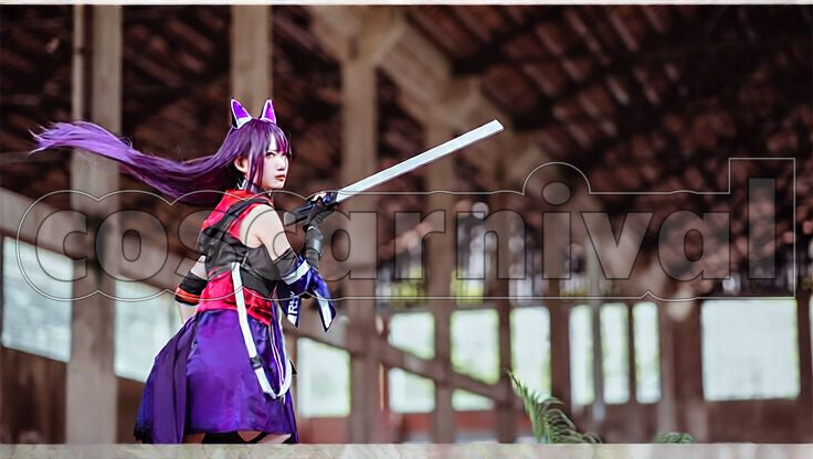 Melantha Cosplay cosplay costume from Arknights, side view