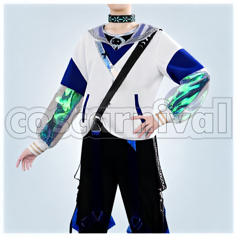 Mizuki A Player Forever Cosplay cosplay costume from Arknights, front view 1