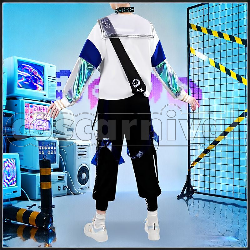 Mizuki A Player Forever Cosplay cosplay costume from Arknights, back view
