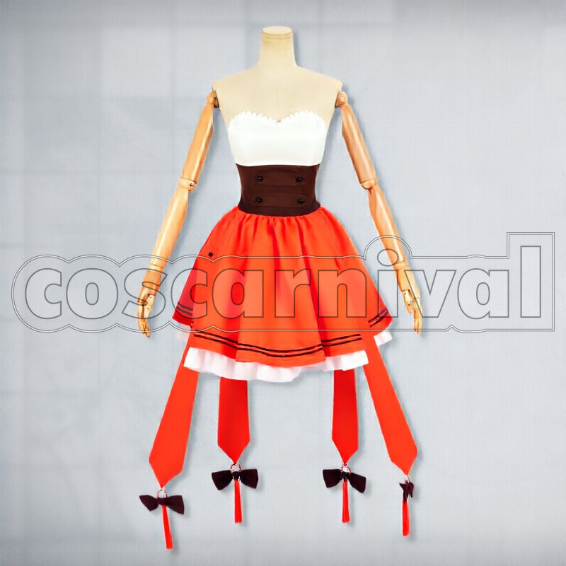 Pinecone Sing a Song Cosplay cosplay costume from Arknights, front view 4
