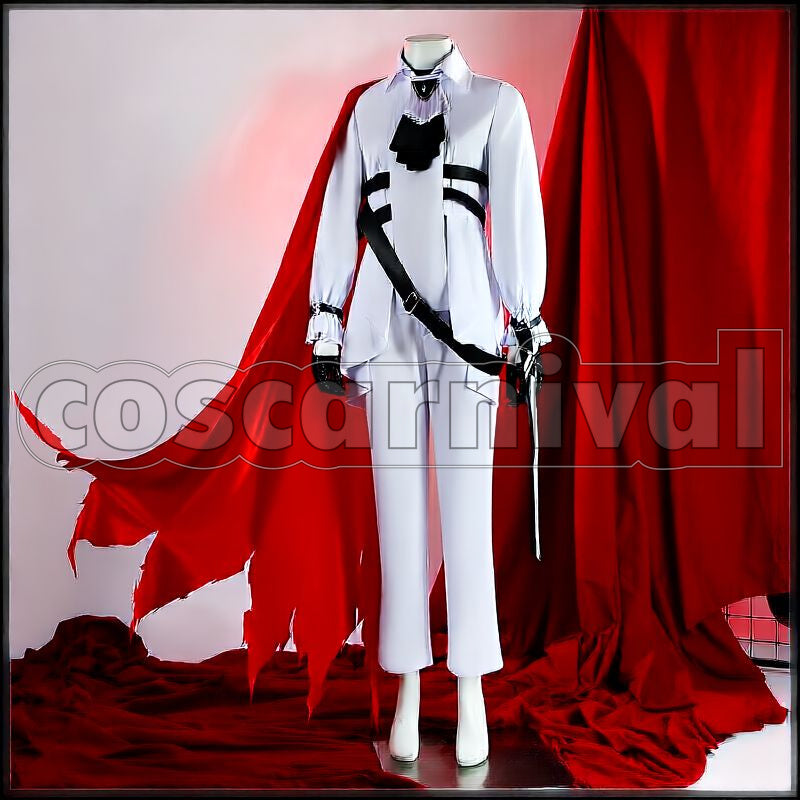 Sanguinarch Duq'arael Cosplay cosplay costume from Arknights, front view 4