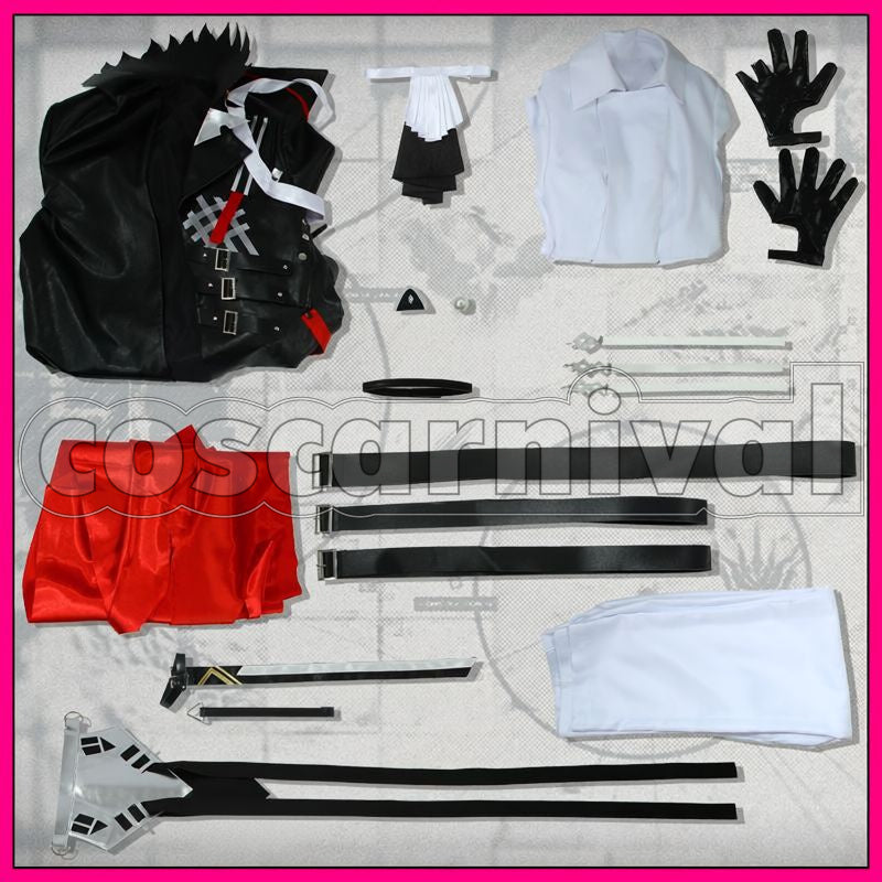 Sanguinarch Duq'arael Cosplay cosplay costume from Arknights, set view