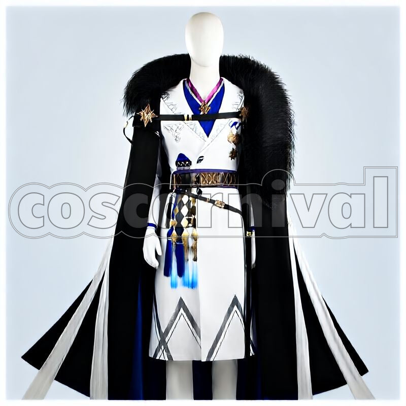 SilverAsh the Reignfrost Cosplay cosplay costume from Arknights, front view 1