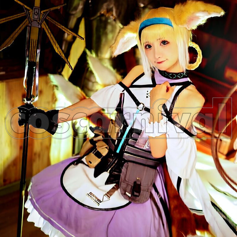 Suzuran Cosplay cosplay costume from Arknights, front view 1