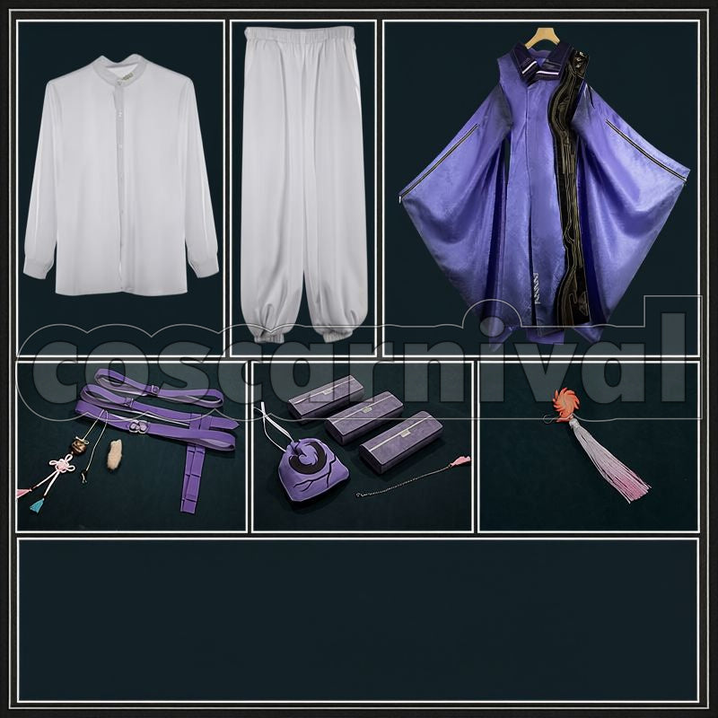 Suzuran's Father Cosplay cosplay costume from Arknights, set view