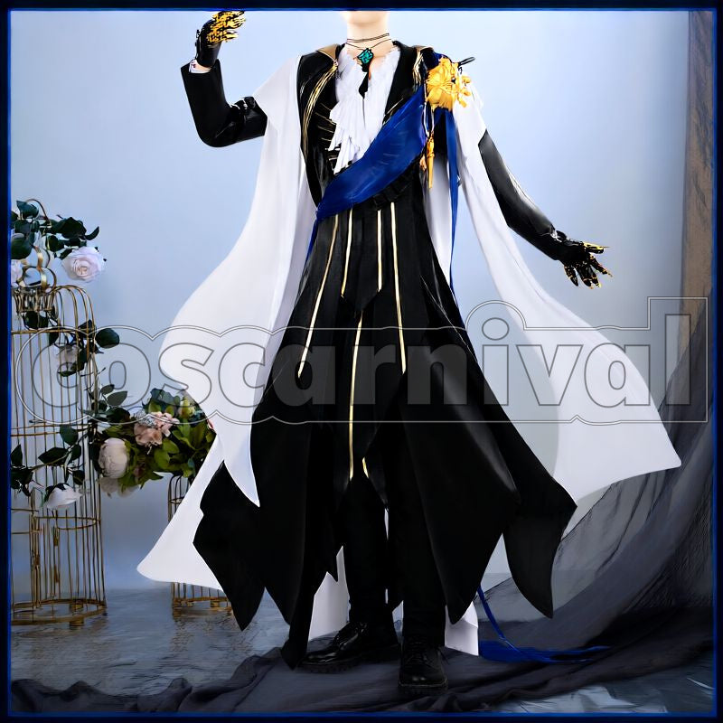 Tragodia Ritualist Cosplay cosplay costume from Arknights, front view 2