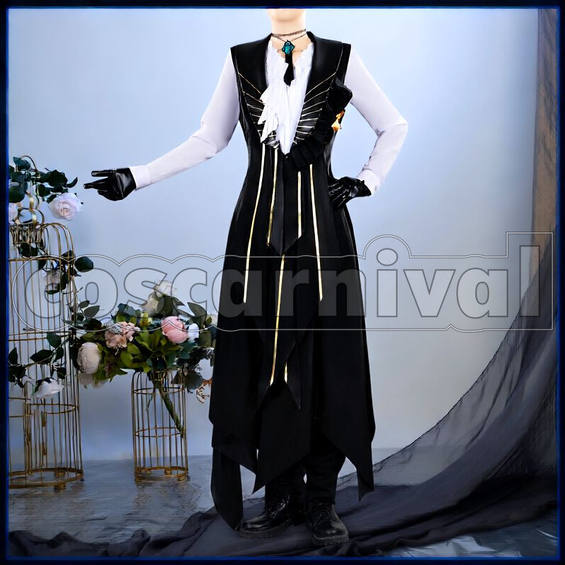 Tragodia Ritualist Cosplay cosplay costume from Arknights, front view 3