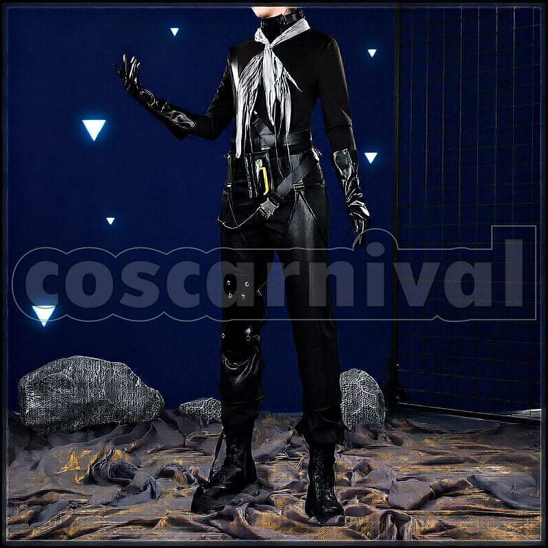 Ulpianus Science Consul Cosplay cosplay costume from Arknights, front view 3