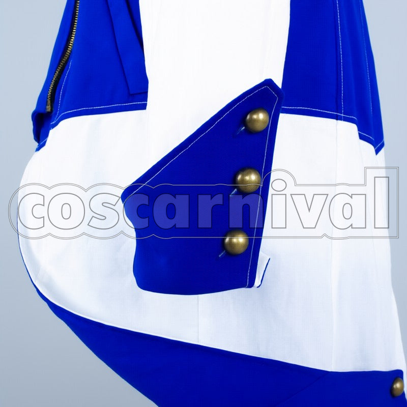 Creed III Connor Ratonhnhak :ton White and Blue cosplay costume from Assassin's, detail-6
