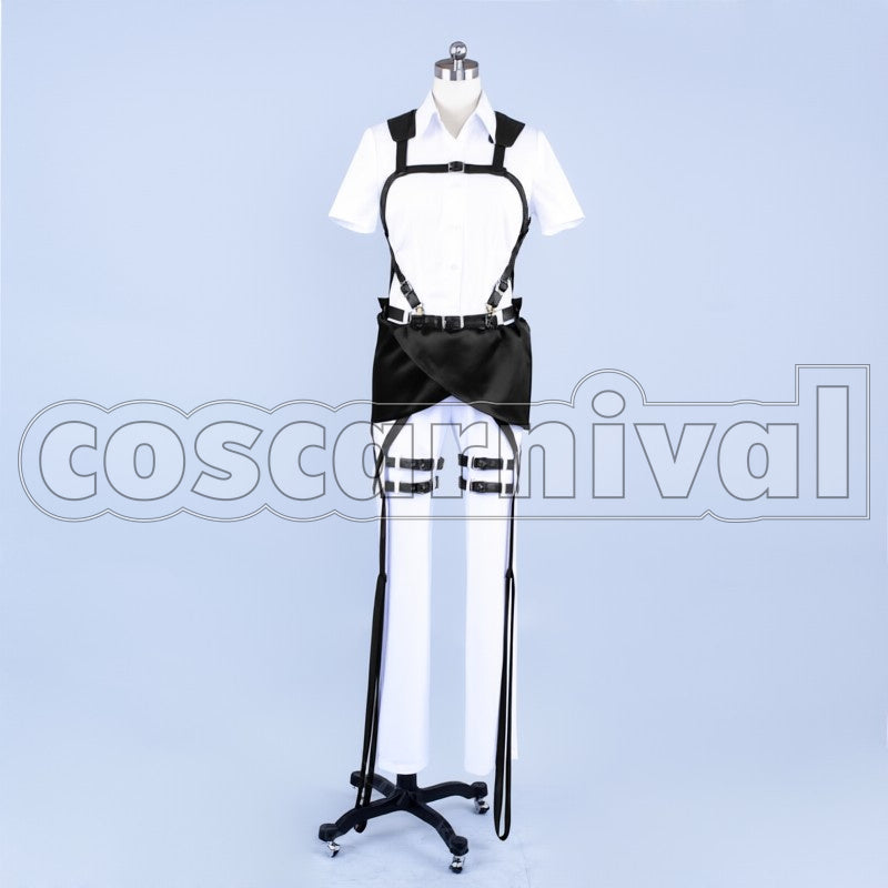 Survey Corps Mikasa Ackerman cosplay costume from Attack on Titan, front view 3