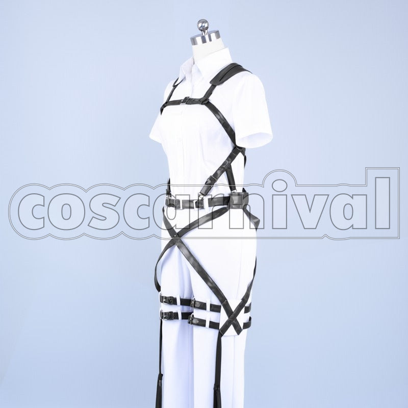 Survey Corps Mikasa Ackerman cosplay costume from Attack on Titan, side view