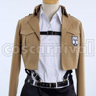 Survey Corps Mikasa Ackerman cosplay costume from Attack on Titan, front view 4