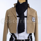 Survey Corps Mikasa Ackerman cosplay costume from Attack on Titan, front view 5