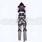 Survey Corps Mikasa Ackerman cosplay costume from Attack on Titan, back view