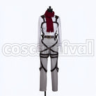 Survey Corps Mikasa Ackerman cosplay costume from Attack on Titan, front view 4