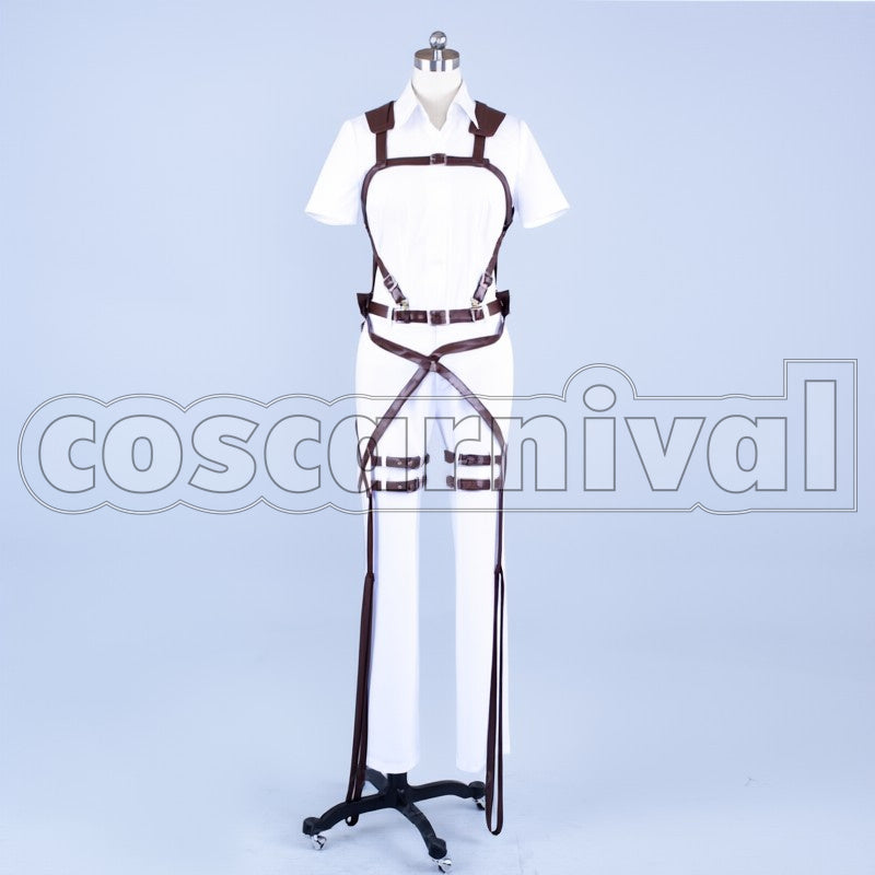 Survey Corps Mikasa Ackerman cosplay costume from Attack on Titan, back view