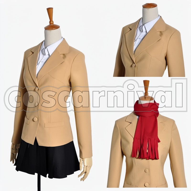 Attack on Titan: Junior High Mikasa Ackerman Mikasa Ackerman School cosplay costume from Attack on Titan, front view 2