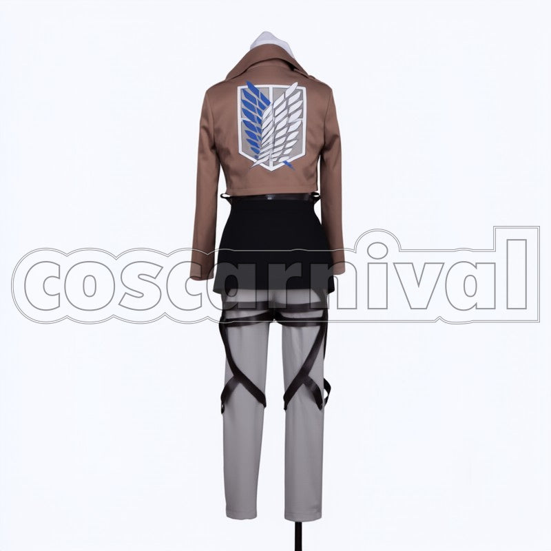 Survey Corps ani reonhato cosplay costume from Attack on Titan, back view