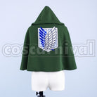 Survey Corps Cape cosplay costume from Attack on Titan, back view