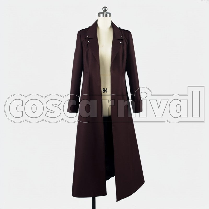 - Wings of Counterattack - ONLINE Levi Captain Special Night Combat Soldier cosplay costume from Attack on Titan, front view 2