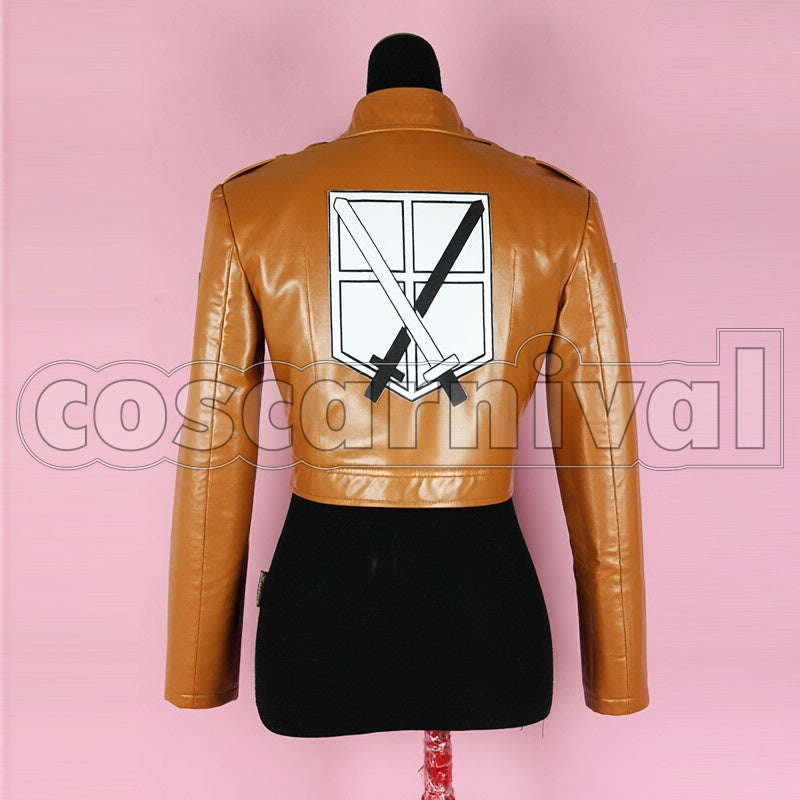 Training Corps cosplay costume from Attack on Titan, back view