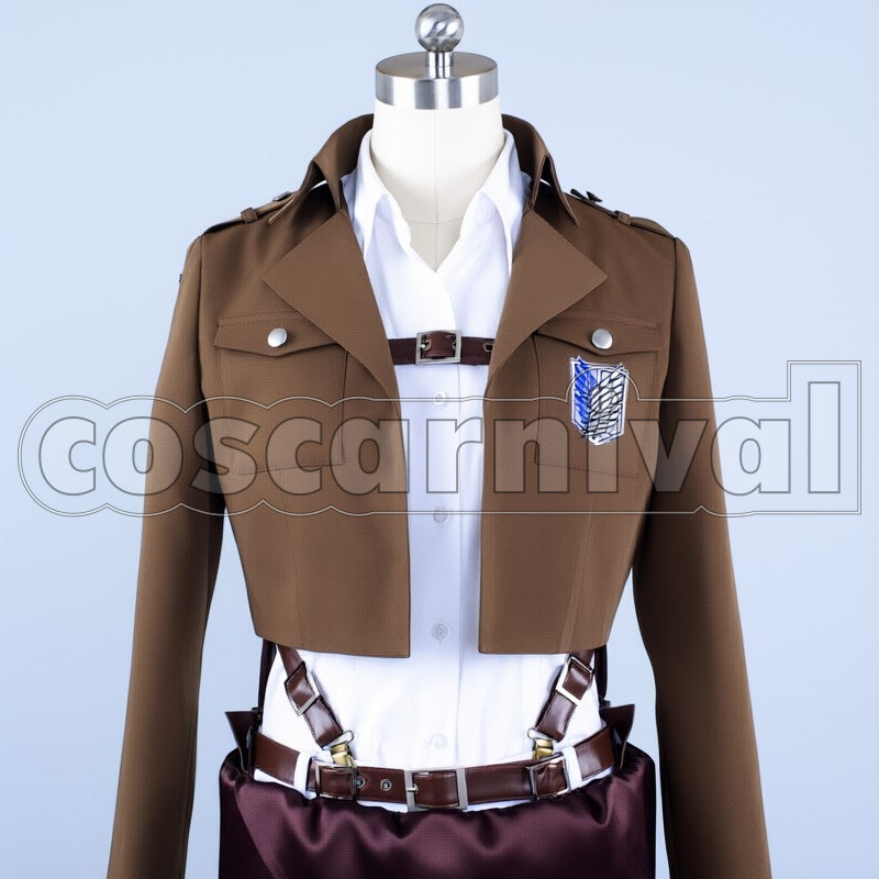 Survey Corps cosplay costume from Attack on Titan, front view 4